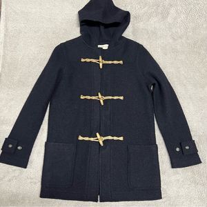Ralph Lauren Denim & Supply pea coat jacket Womens small black 100% wool Toggle